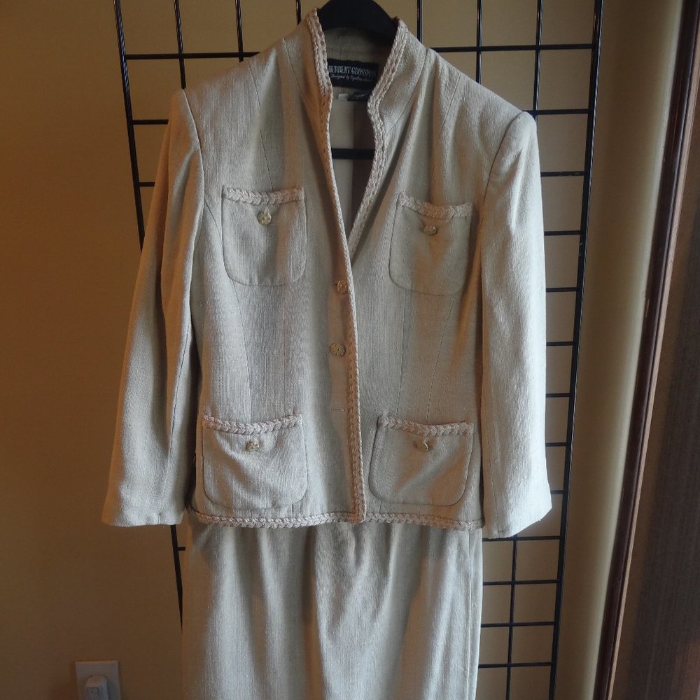 Herbert Grossman 2pc. Skirt Suit Set | Color: Beige | Sz: 12